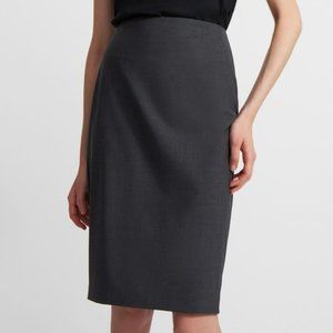 Theory Grey pencil skirt
